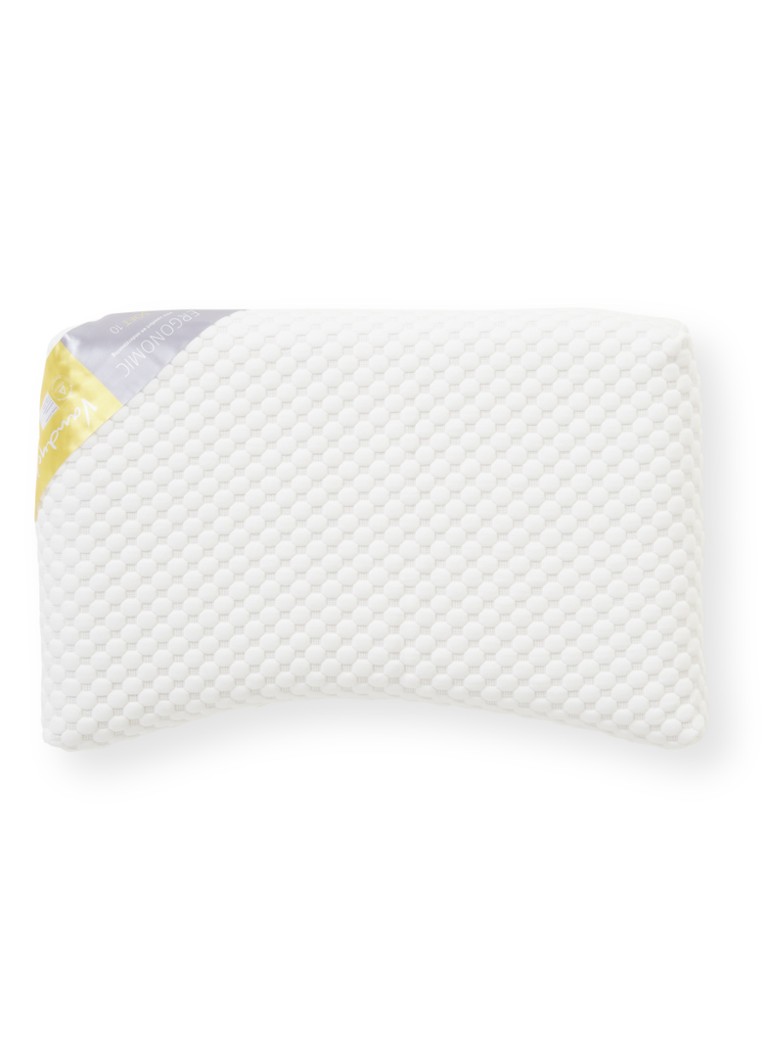 Vandyck Ergonomic 10 zacht hoofdkussen met vulling 60 x 40 cm Wit - Deal