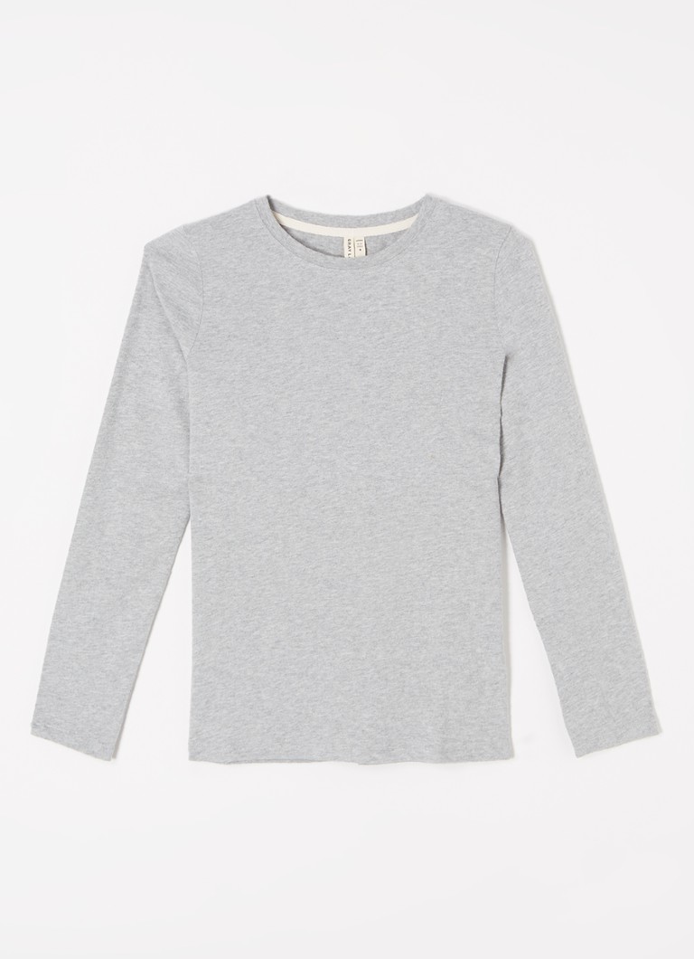 Gray Label Meisjes Longsleeve van katoen in de kleur Grijsmele