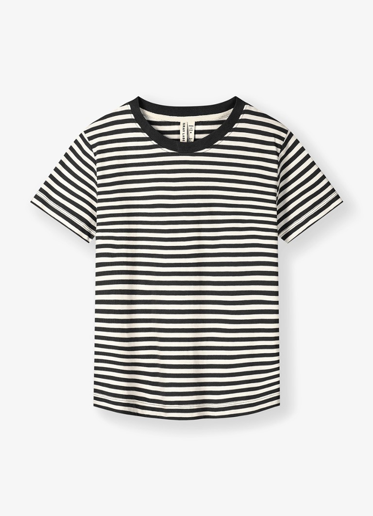 Gray Label Meisjes T-shirt met streepprint in de kleur Zwart