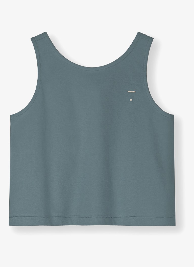 Gray Label Jongens Tanktop met streepprint in de kleur Blauwgrijs