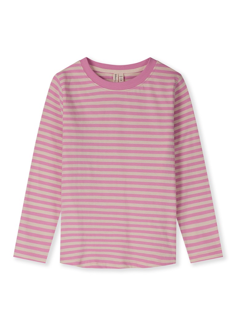 Gray Label Meisjes Longsleeve met ronde hals in de kleur Roze
