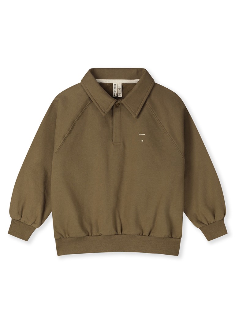 Gray Label Polo sweatshirt in de kleur Bruin