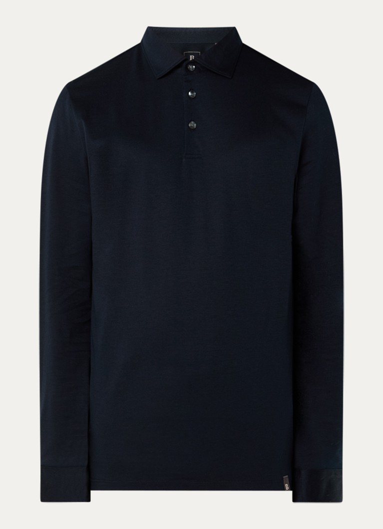 Boggi Milano Heren Regular fit polo in de kleur Donkerblauw