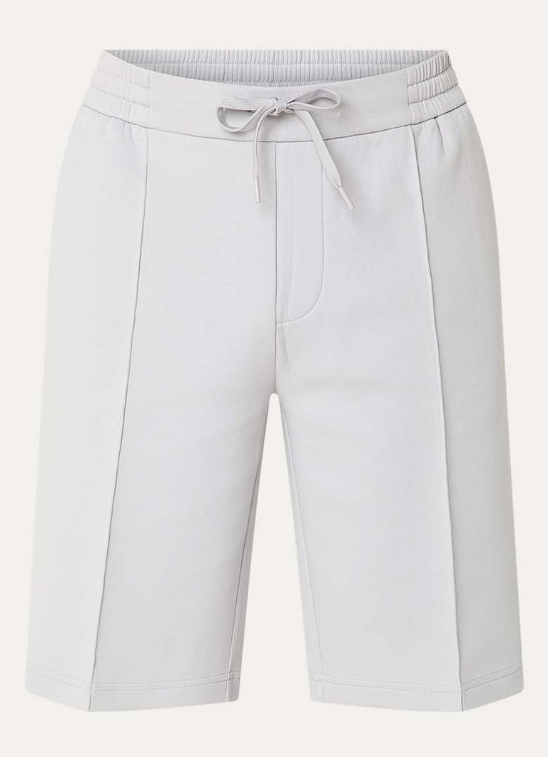 Boggi Milano Heren Straight fit korte broek met steekzakken in de kleur Lichtgrijs