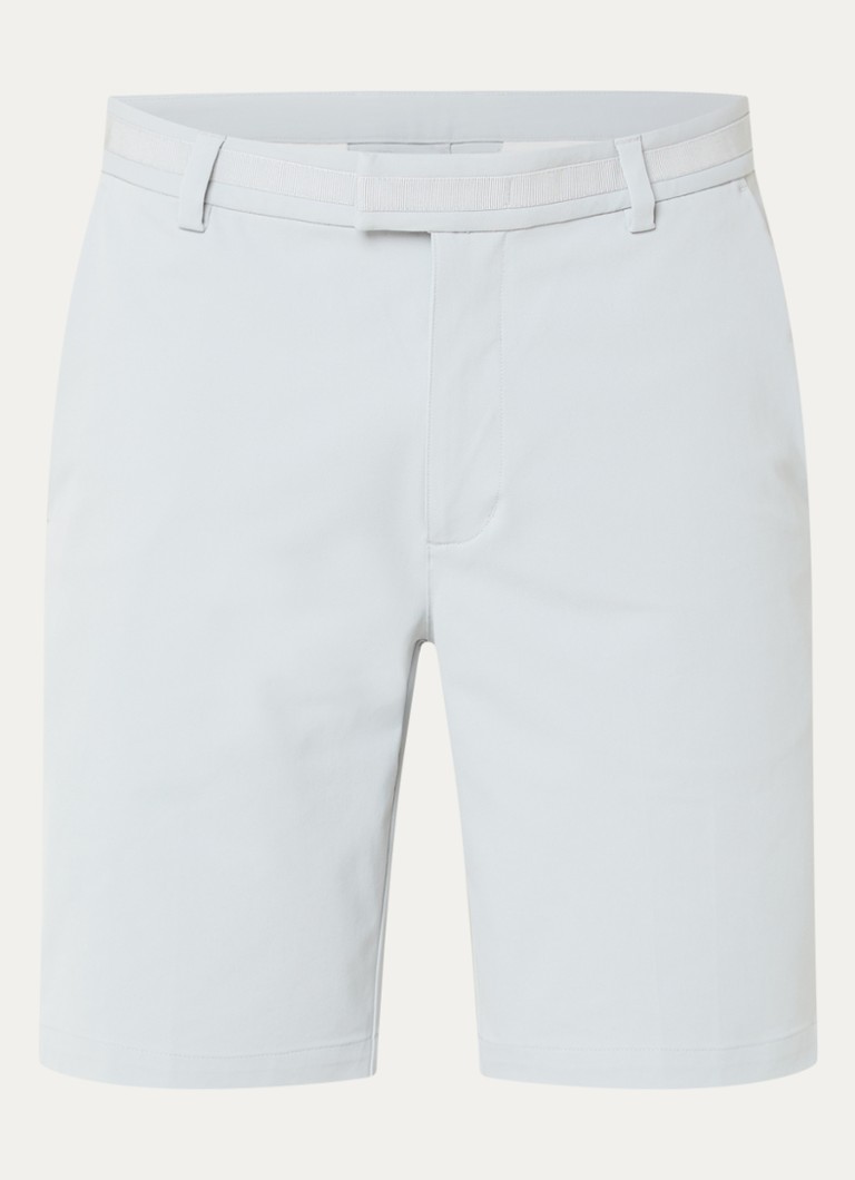Boggi Milano Heren Straight fit korte broek met steekzakken in de kleur Lichtgrijs