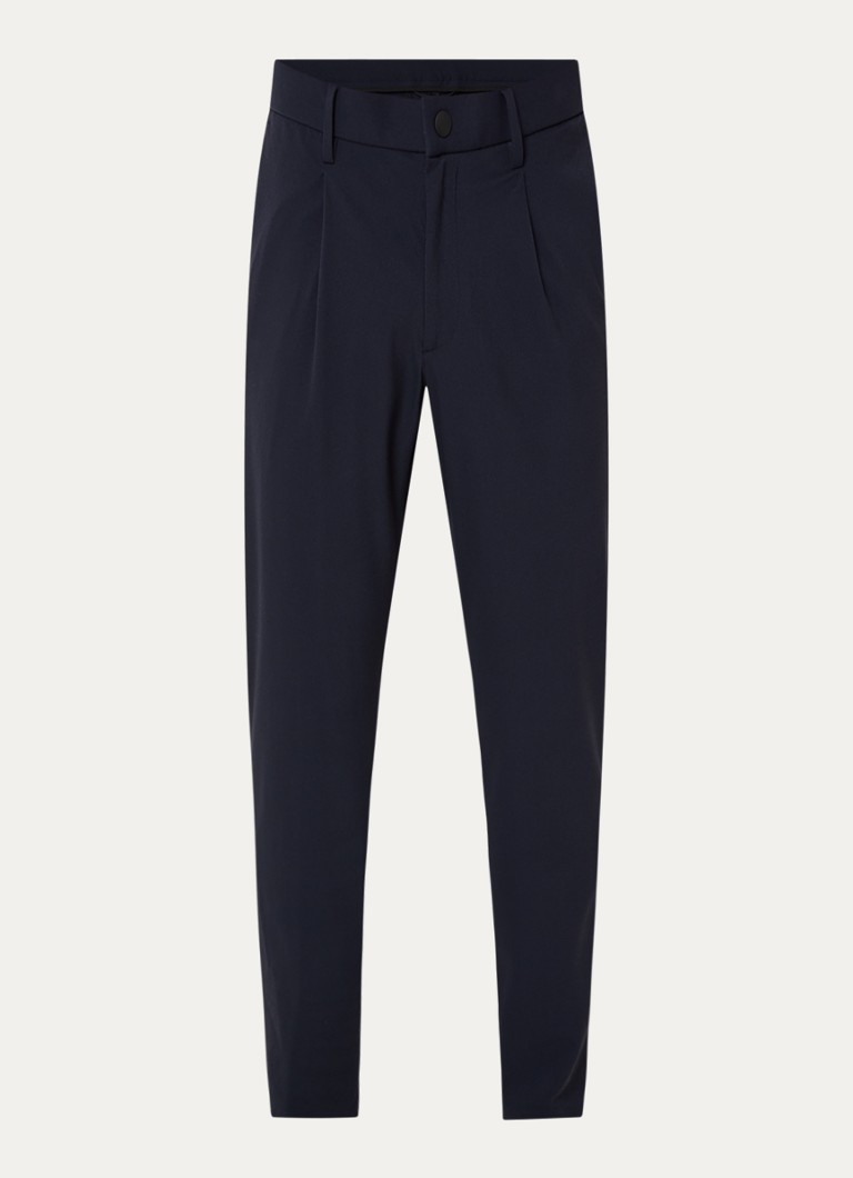 Boggi Milano Heren Slim fit pantalon met steekzakken in de kleur Donkerblauw
