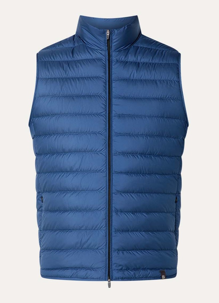 Boggi Milano Heren Bodywarmer met ritszakken in de kleur Blauw