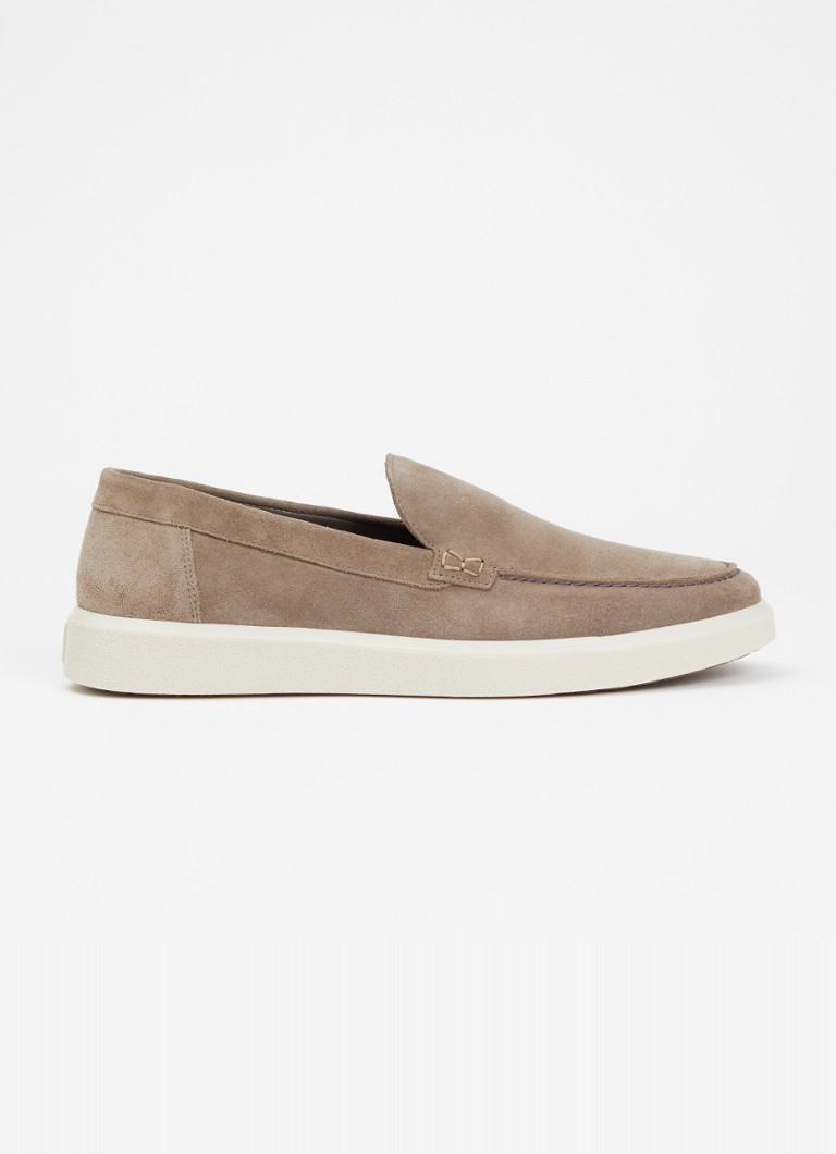 Boggi Milano Heren Stratus slip-on van suède in de kleur Lichtbruin