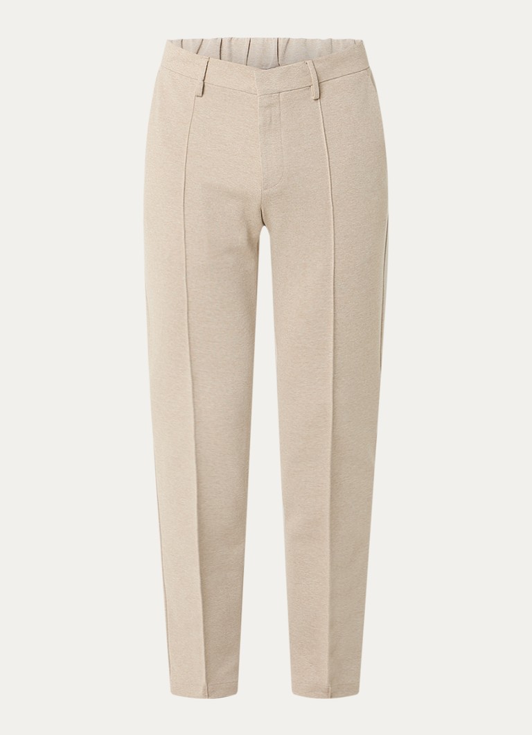 Boggi Milano Heren Slim fit pantalon met steekzakken in de kleur Beige