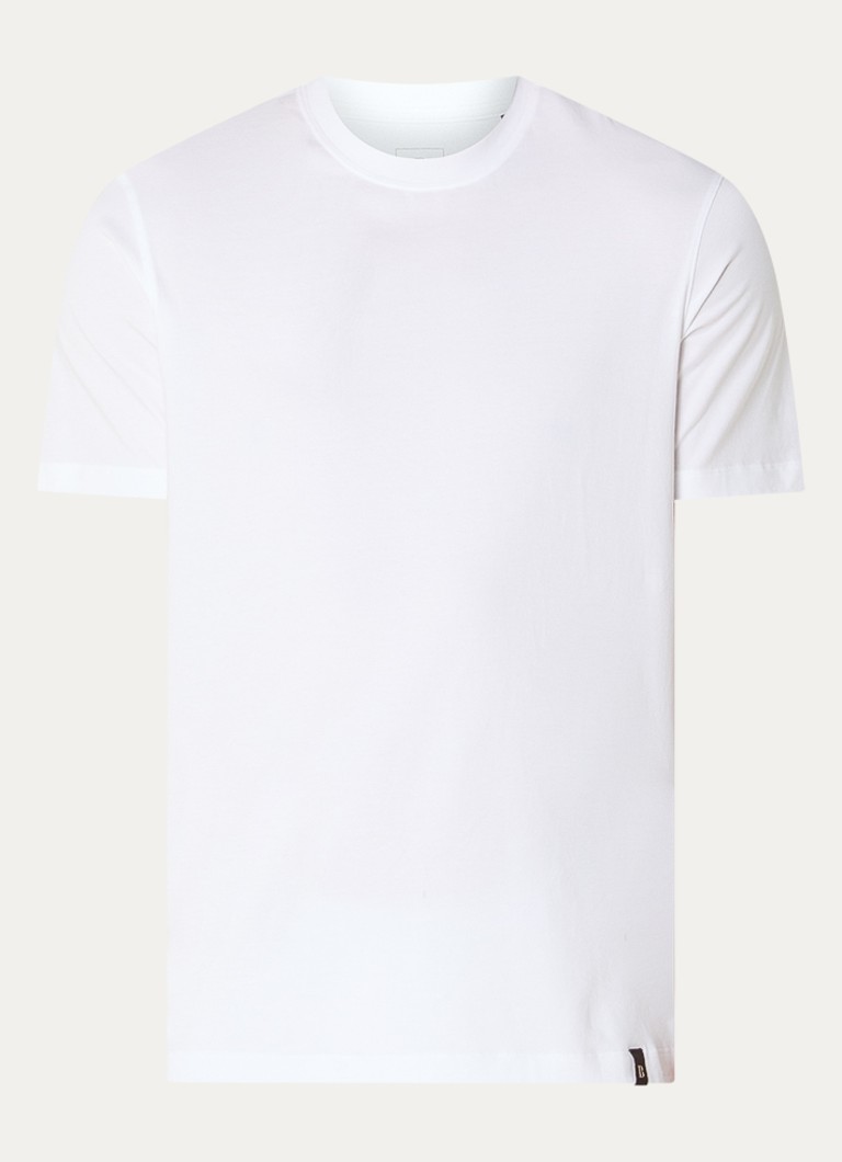 Boggi Milano Heren T-shirt met ronde hals in de kleur Wit