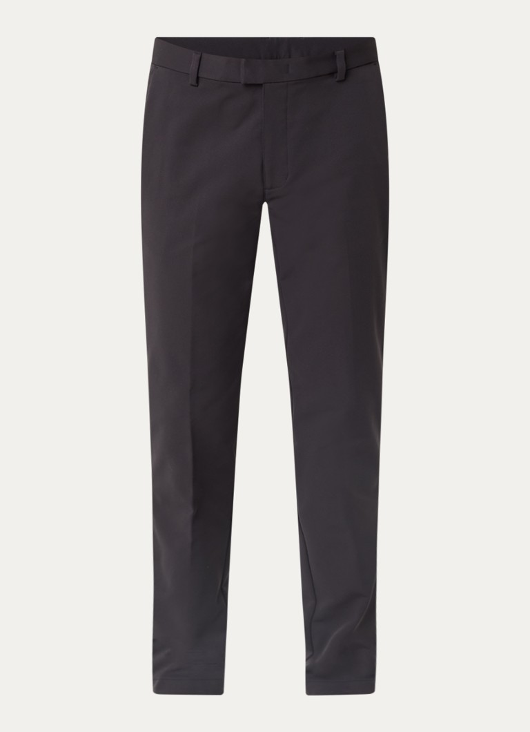 Boggi Milano Heren Slim fit chino met steekzakken in de kleur Donkergrijs