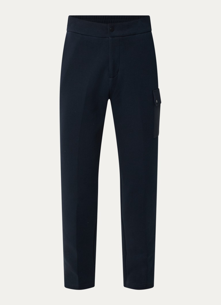 Boggi Milano Heren Straight fit chino met steekzakken in de kleur Donkerblauw