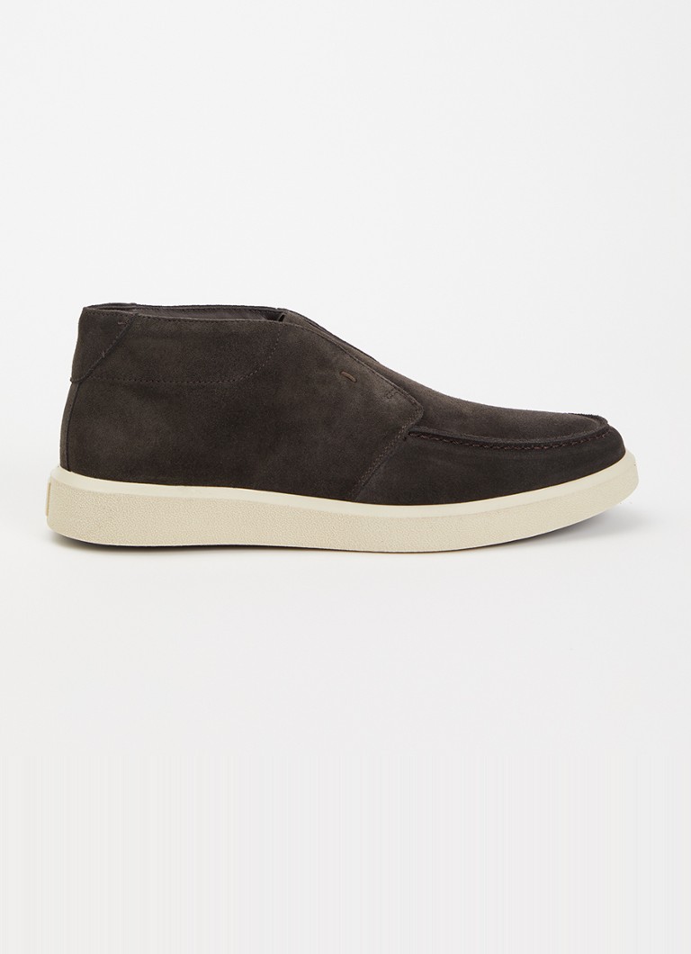 Boggi Milano Heren Polacchino Cirrus slip-on van suède in de kleur Donkerbruin