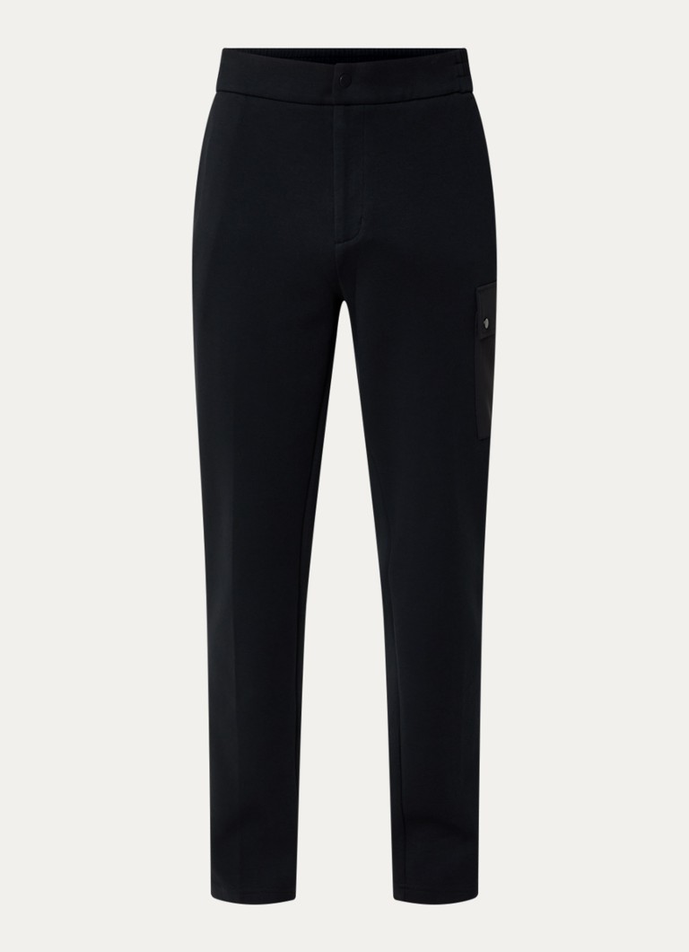 Boggi Milano Heren Slim fit joggingboek met klepzak in de kleur Zwart