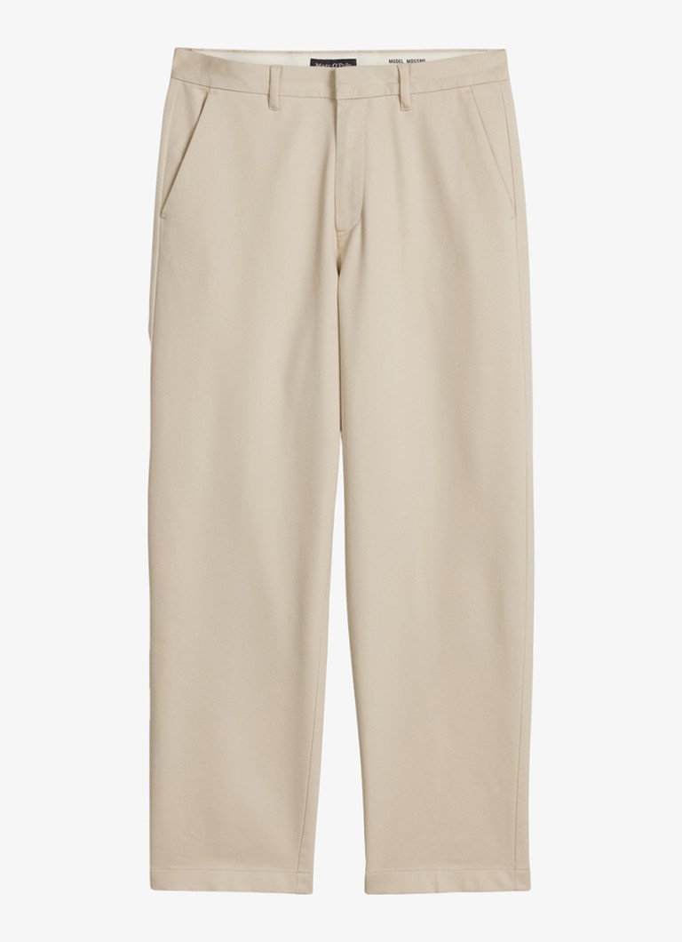 Marc O'Polo Heren Loose fit pantalon met steekzakken in de kleur Beige