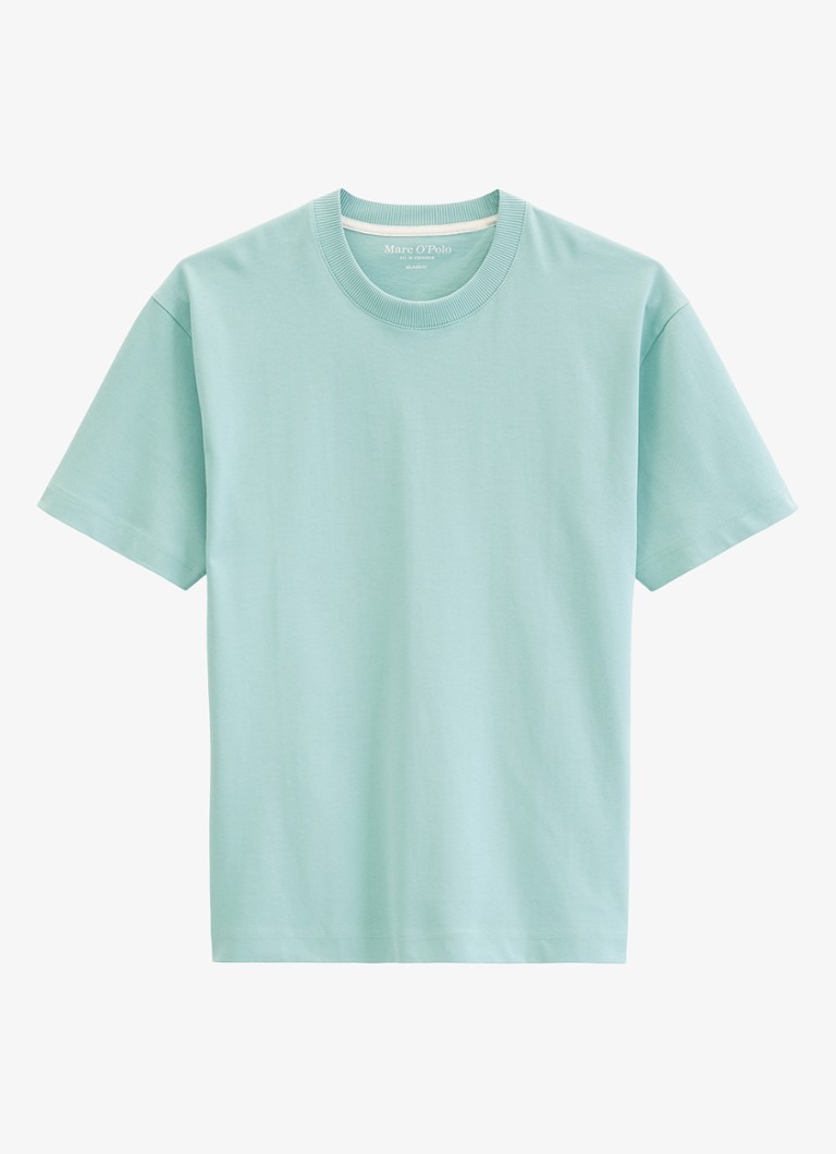 Marc O'Polo Heren T-shirt met ronde hals in de kleur Blauw