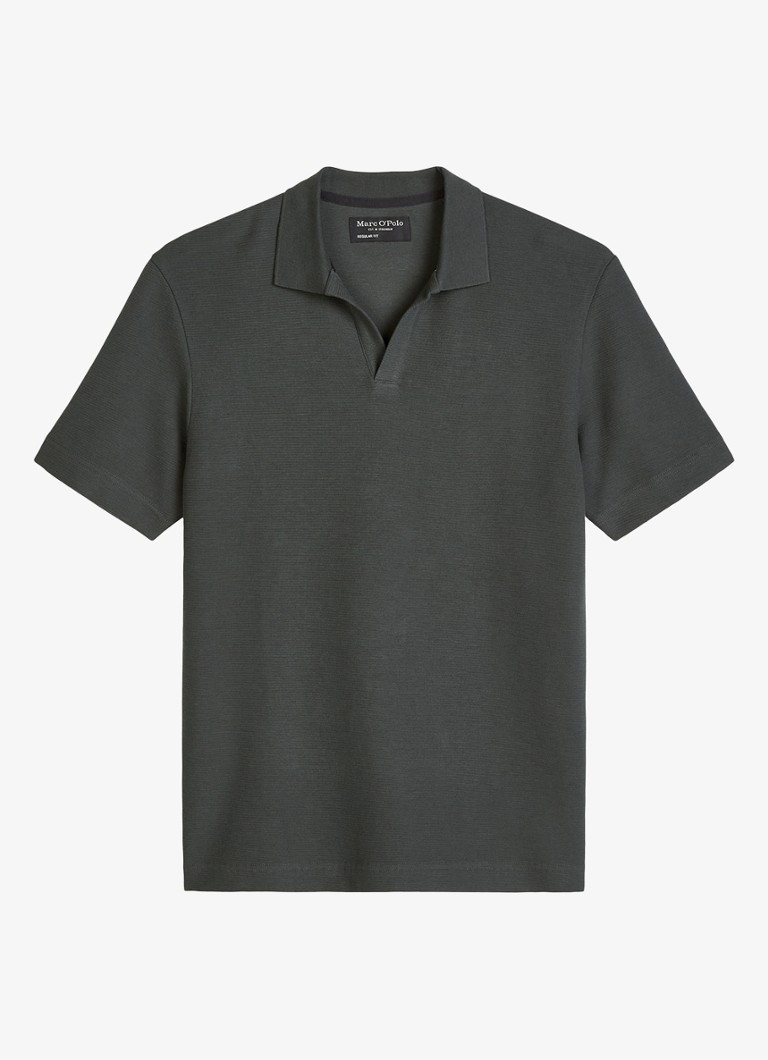 Marc O'Polo Heren Regular fit polo in de kleur Donkergrijs