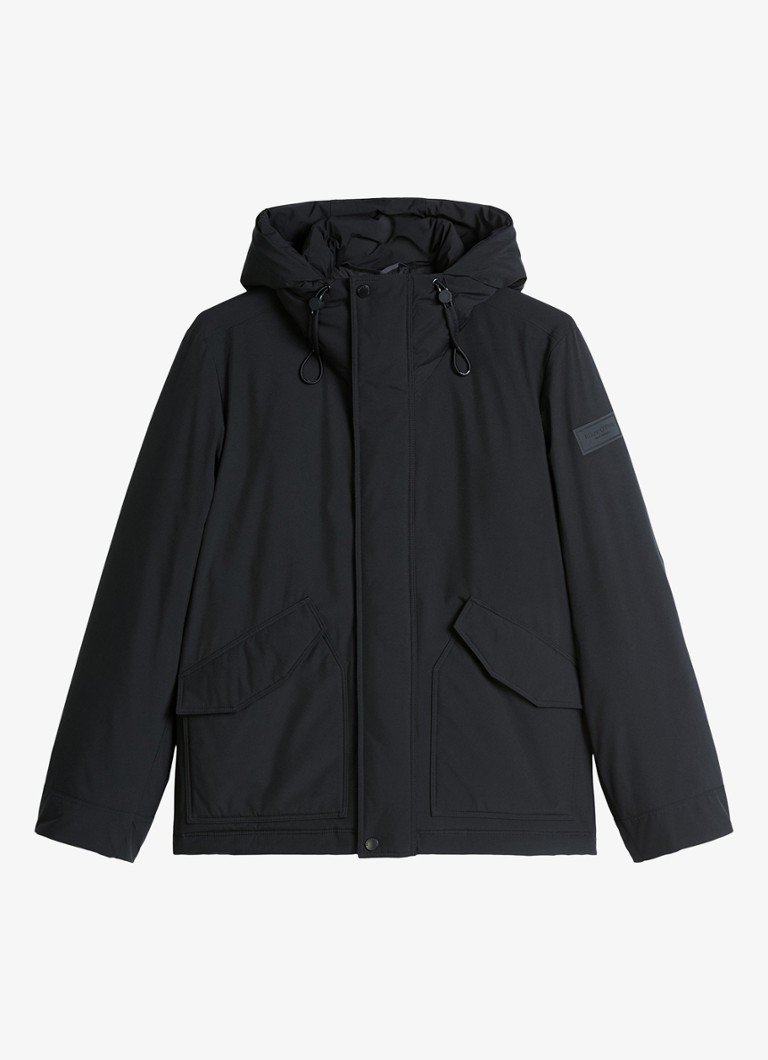 Marc O'Polo Heren Parka met steekzakken in de kleur Zwart
