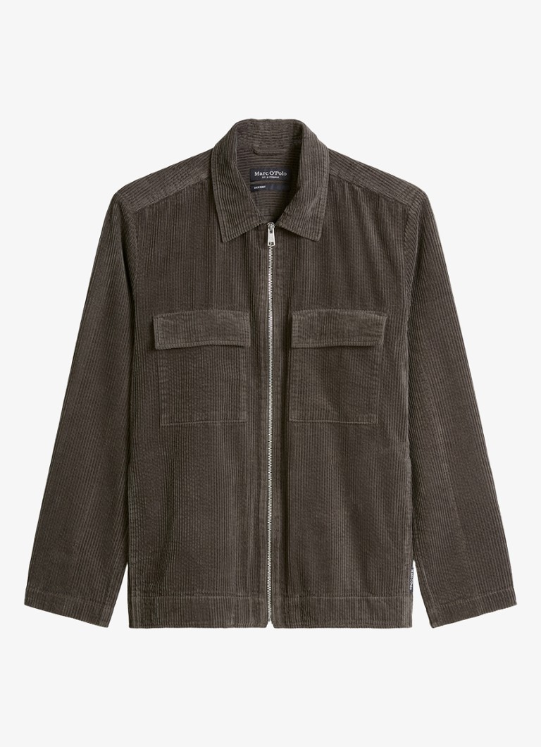 Marc O'Polo Heren Overshirt van corduroy in de kleur Bruin