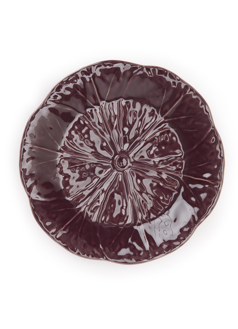 Bordallo Pinheiro Cabbage gebaksbordje 18 cm Aubergine - Deal