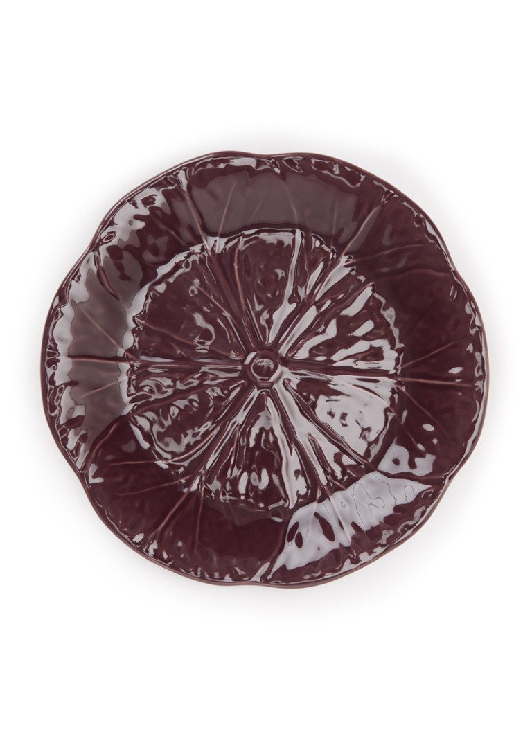 Bordallo Pinheiro Cabbage ontbijtbord 21 cm Aubergine - Deal