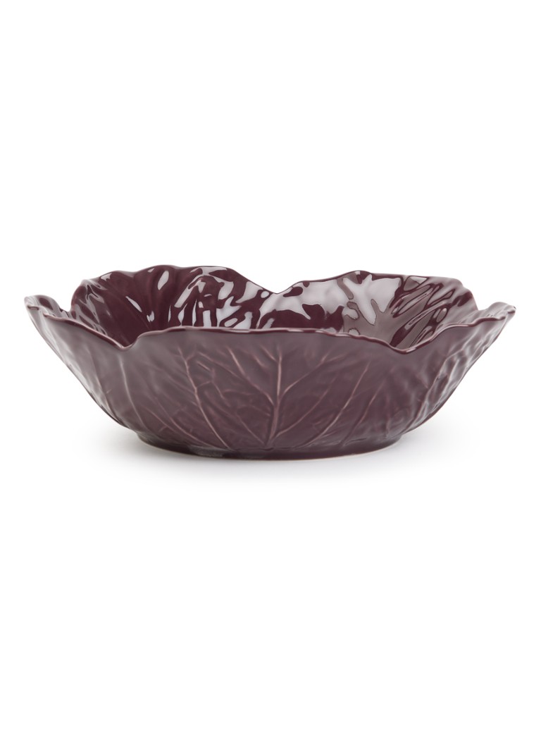 Bordallo Pinheiro Cabbage saladeschaal 28 cm Aubergine - Deal