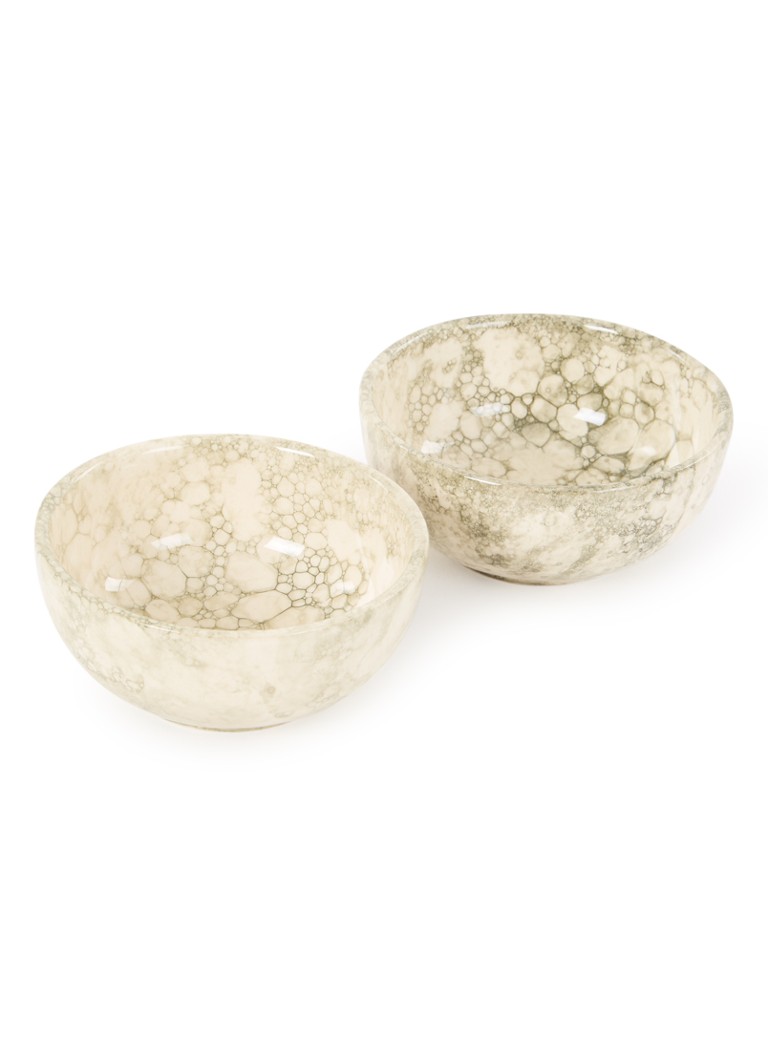 Bowls and Dishes Espuma kom 11 cm set van 2 Bronsgroen - Deal