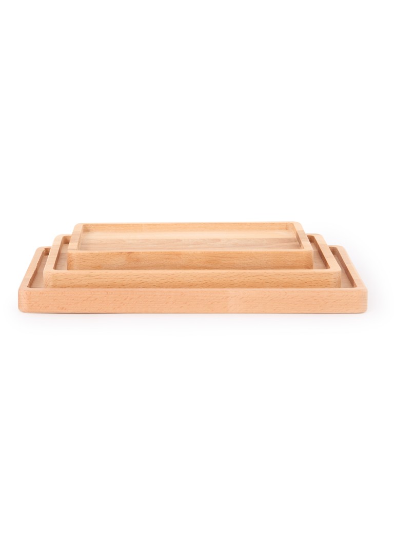 Bowls and Dishes Serveerplank set van 3 Lichtbruin - Deal