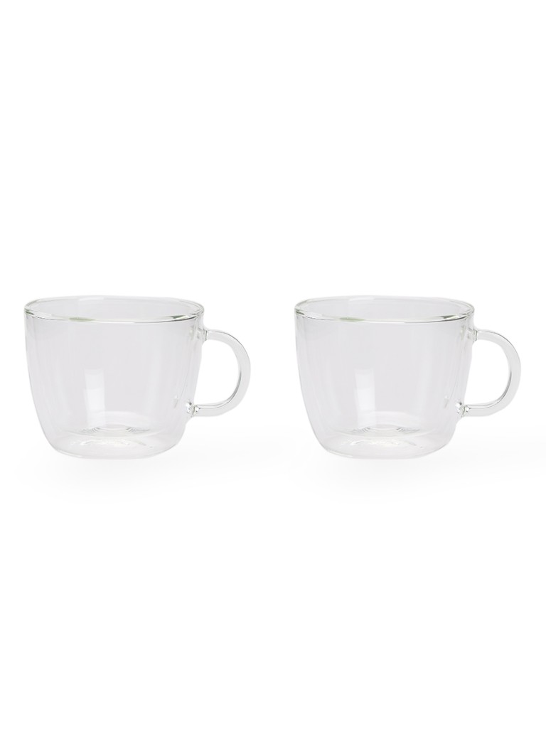 Bodum Bistro dubbelwandig koffie- en theeglas 45 cl set van 2 Transparant - Deal