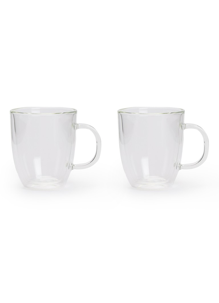 Bodum Bistro dubbelwandig koffie- en theeglas 45 cl set van 2 Transparant - Deal