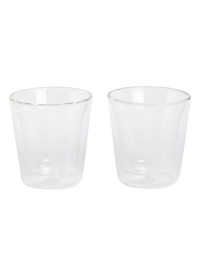 Bodum Canteen dubbelwandig caffè lungoglas 10 cl set van 2 Transparant - Deal