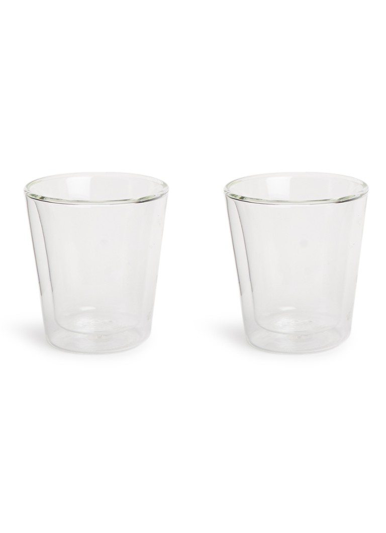 Bodum Canteen dubbelwandig koffie- en theeglas 20 cl set van 2 Transparant - Deal