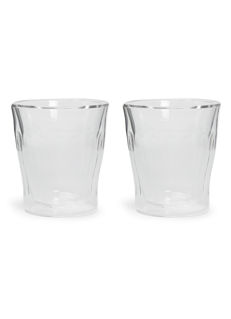 Bodum Copenhagen dubbelwandig koffie- en theeglas 25 cl set van 2 Transparant - Deal