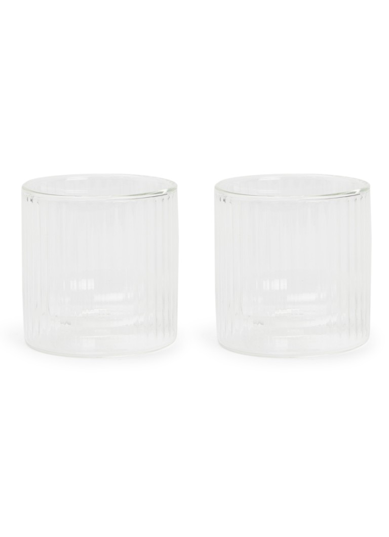 Bodum Douro dubbelwandig whiskyglas 30 cl set van 2 Transparant - Deal