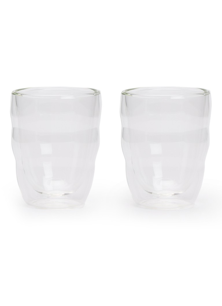 Bodum Pilatus dubbelwandig koffie- en theeglas 25 cl set van 2 Transparant - Deal