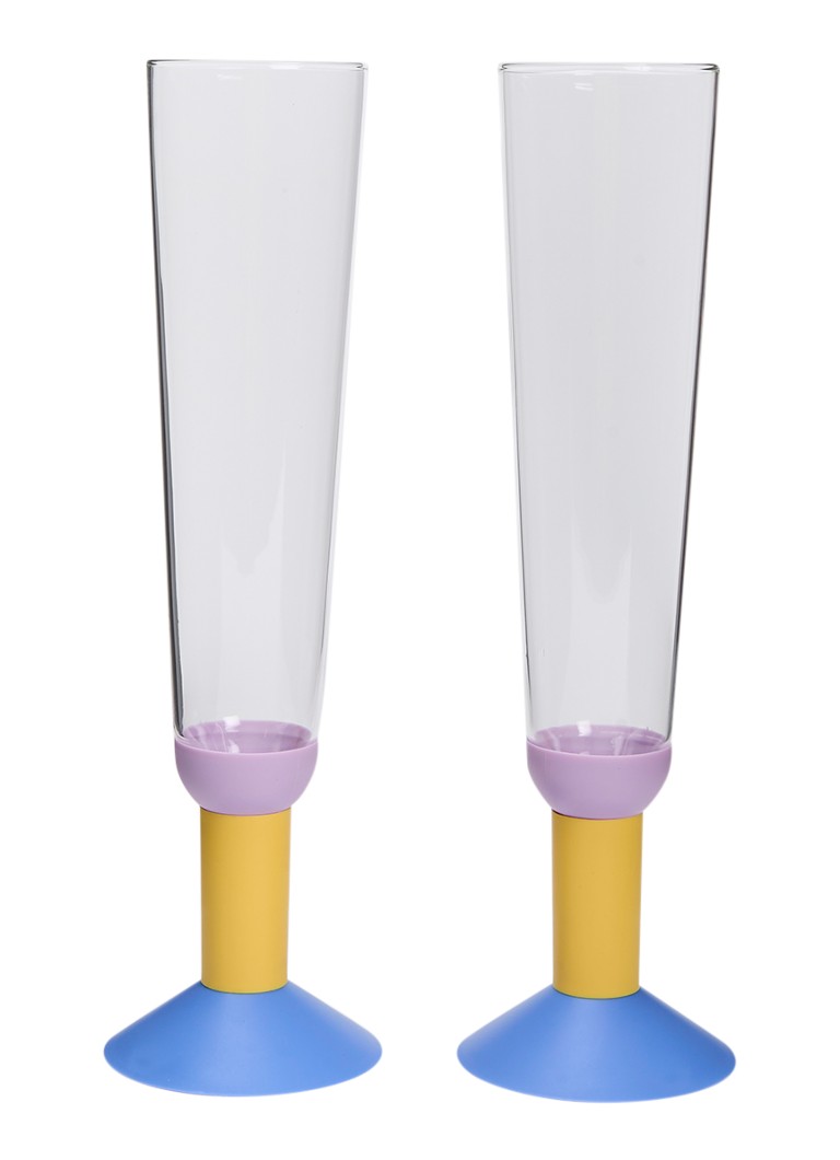 Bodum Oktett champagneglas 30 cl set van 2 Transparant - Deal