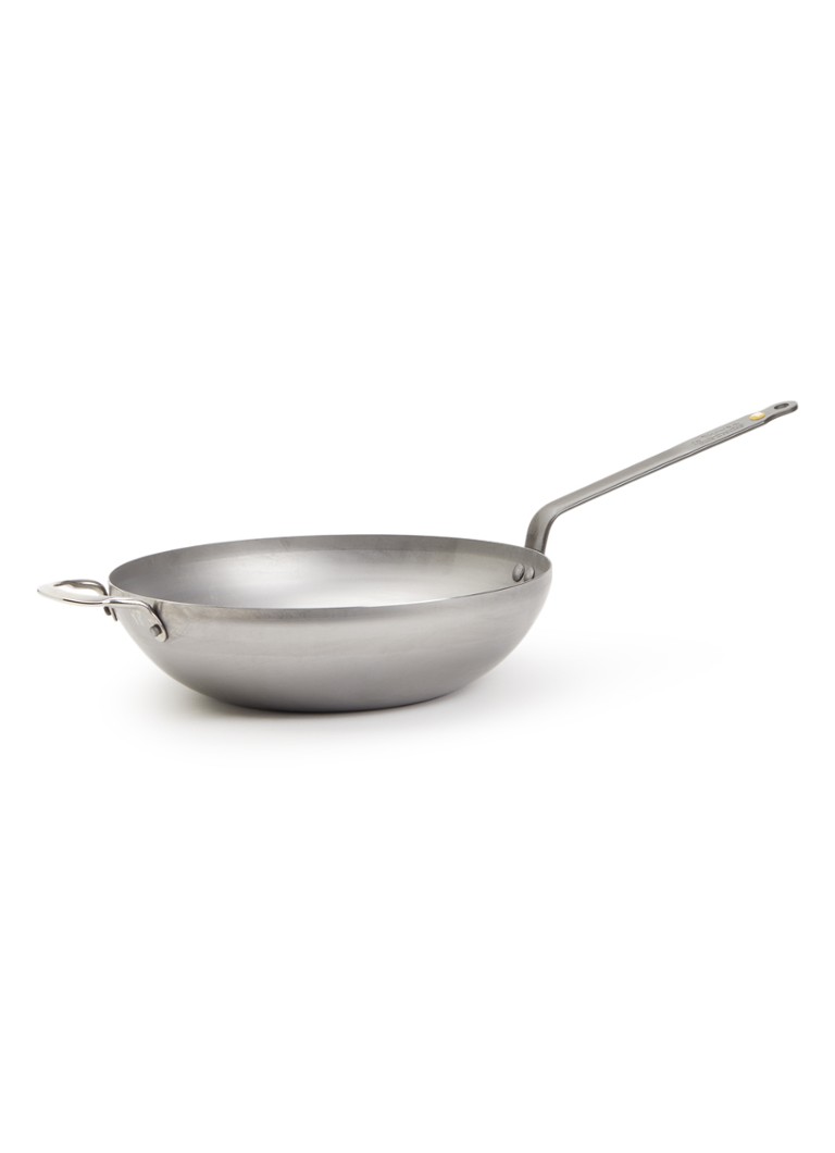 De Buyer Mineral B wokpan Ø32 cm Zilver - Deal
