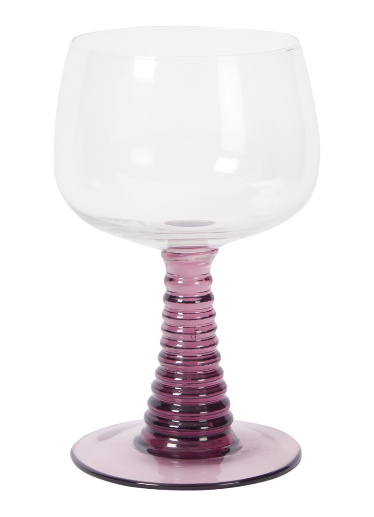 HKliving Swirl hoog wijnglas 27,5 cl Paars - Deal