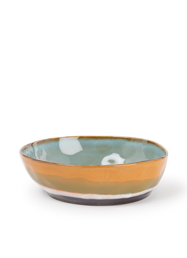 HKliving 70's Golden Hour pastabord set van 2 Multicolor - Deal