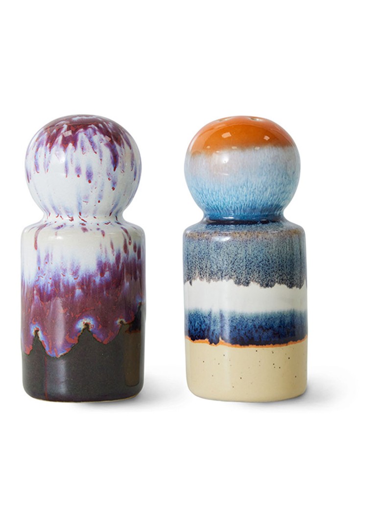 HKliving Stargaze peper- en zoutmolen 10 cm set van 2 Multicolor - Deal