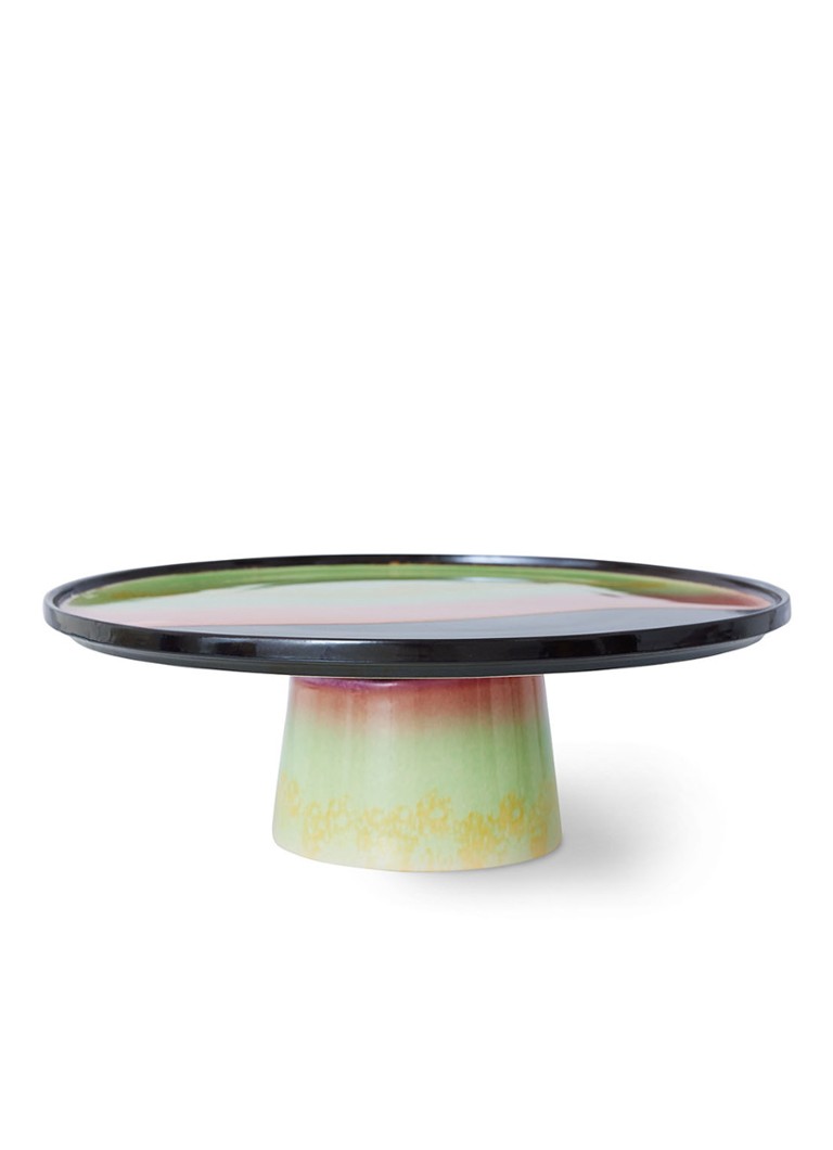 HKliving Licorice taartplateau 26 cm Multicolor - Deal