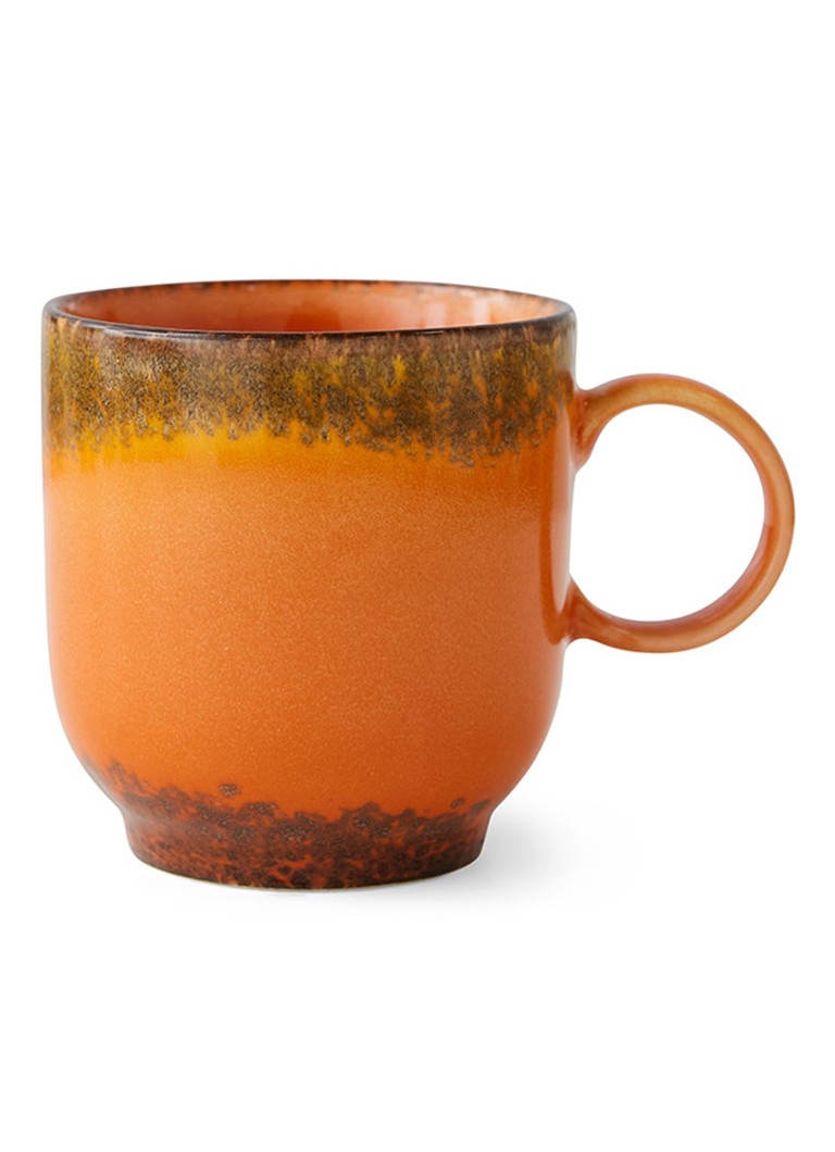 HKliving Liberica koffiekopje 23 cl Oranje - Deal
