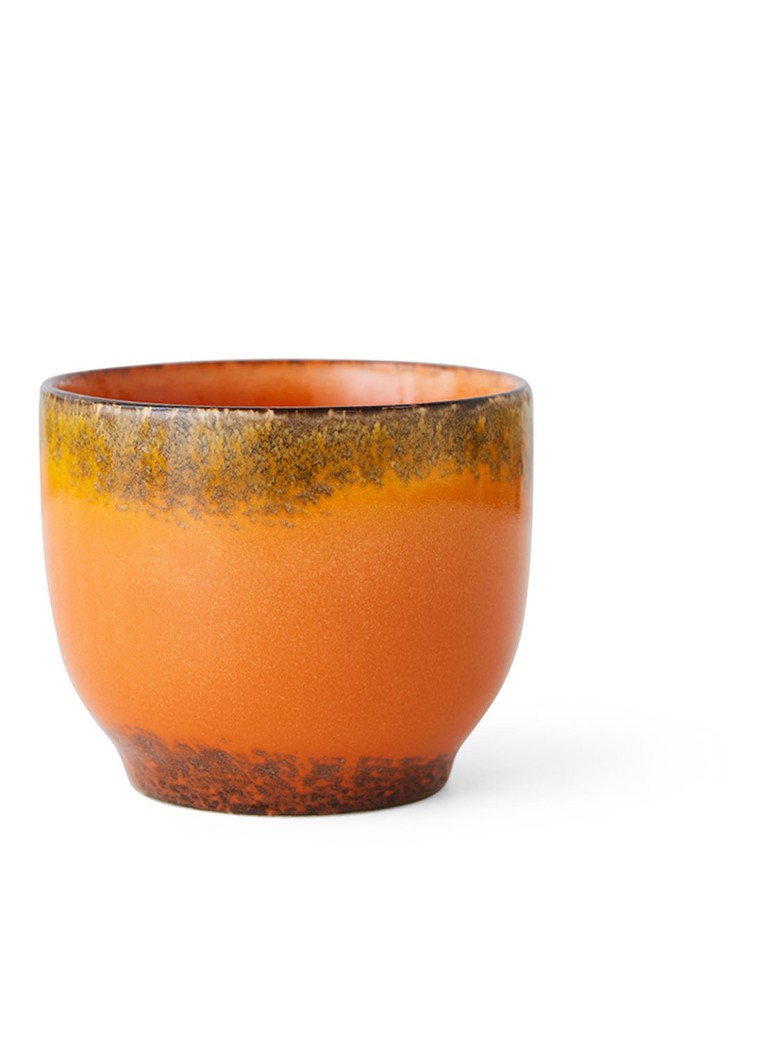 HKliving Liberica koffiekopje 25 cl Oranje - Deal