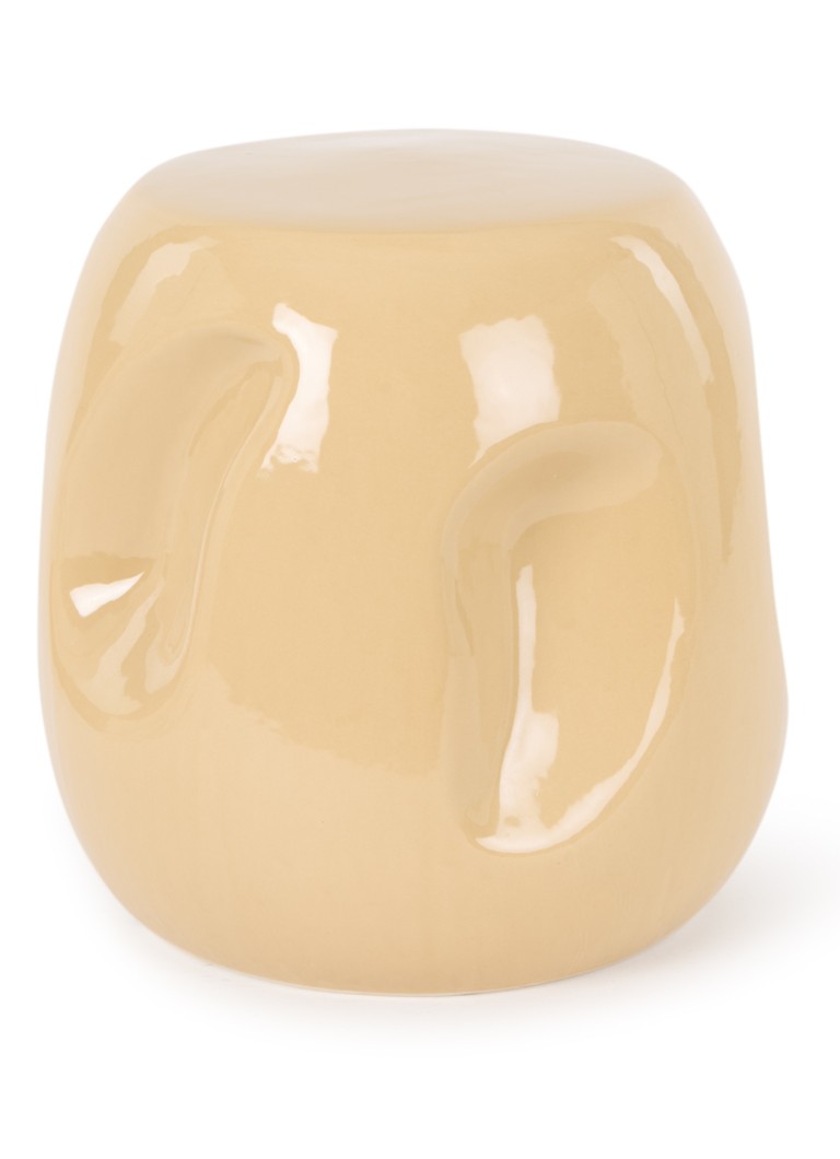 HKliving Currents bijzettafel 38 x 38 cm Zand - Deal