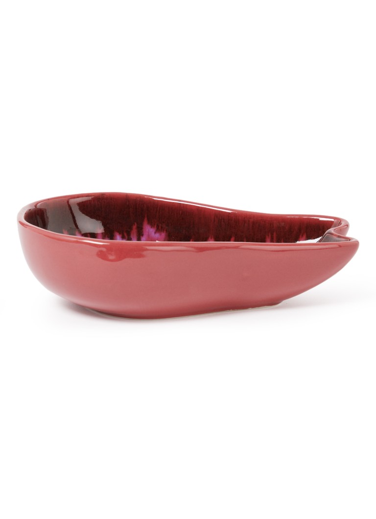 HKliving Shell serveerschaal 17 cm Bordeauxrood - Deal