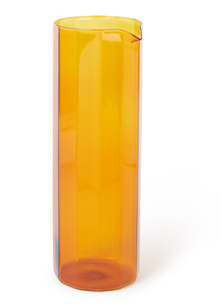 HKliving Sunlit waterkaraf 1,1 liter Oranjebruin - Deal
