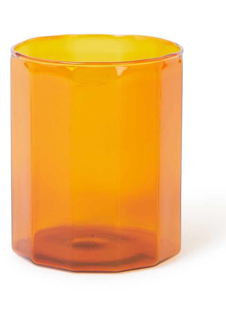 HKliving Sunlit drinkglas 42,5 cl Oranjebruin - Deal