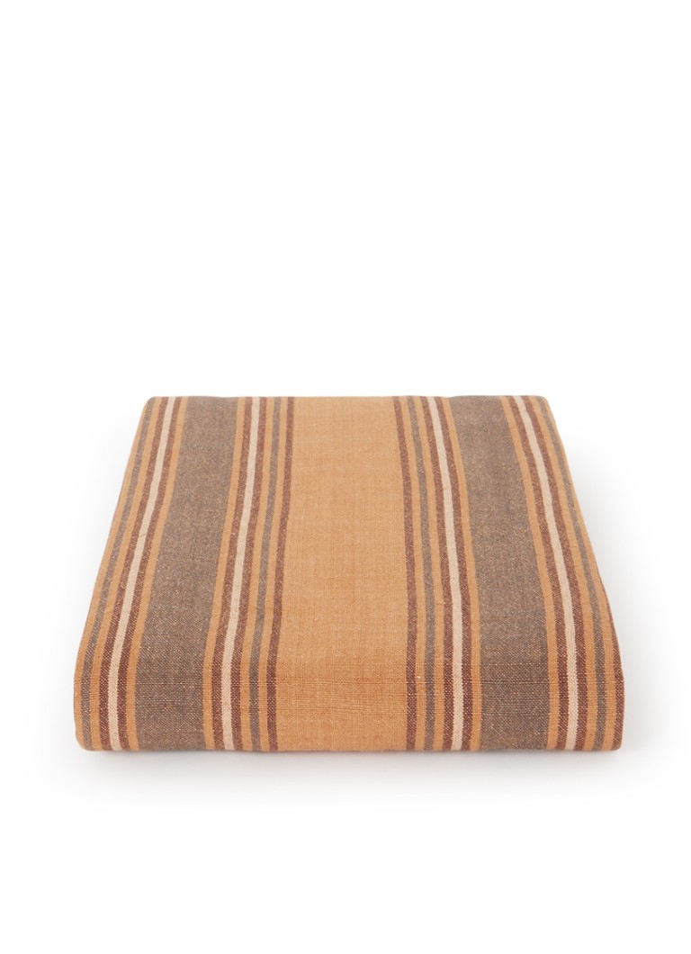 HKliving Vida tafelkleed in linnenblend 160 x 300 cm Bruin - Deal