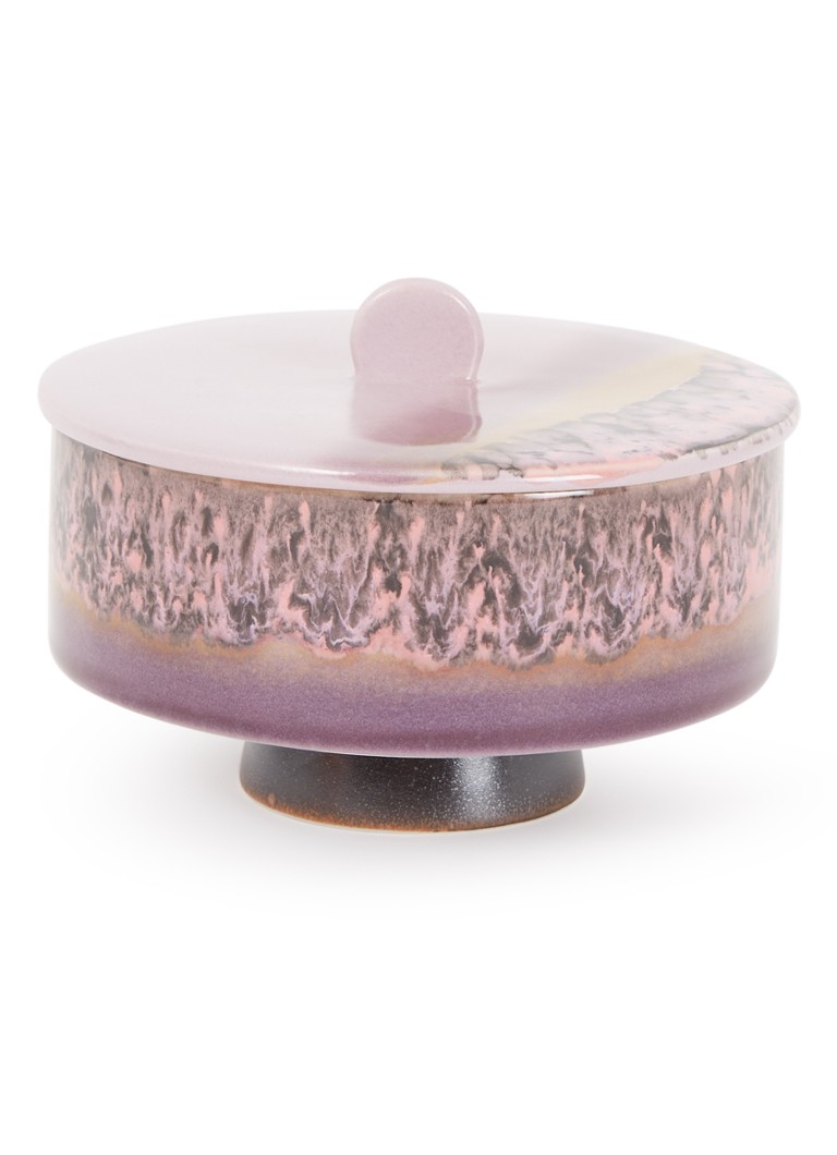 HKliving 70's Blast voorraadpot 14 cm Paars - Deal