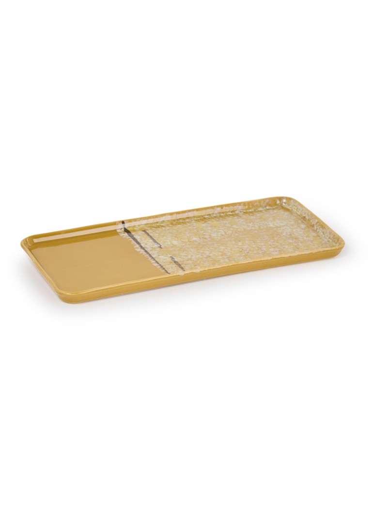 HKliving 70's Sunbeam dienblad 31,5 x 13,5 cm Mosterd - Deal